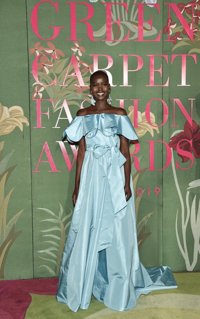 Adut Akech at The Green Carpet Fashion Awards 2019