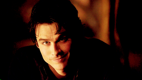 He may not be great at self-control, but he has great eyebrow control. | Damon  Salvatore GIFs From The Vampire Diaries | POPSUGAR Entertainment Photo 26