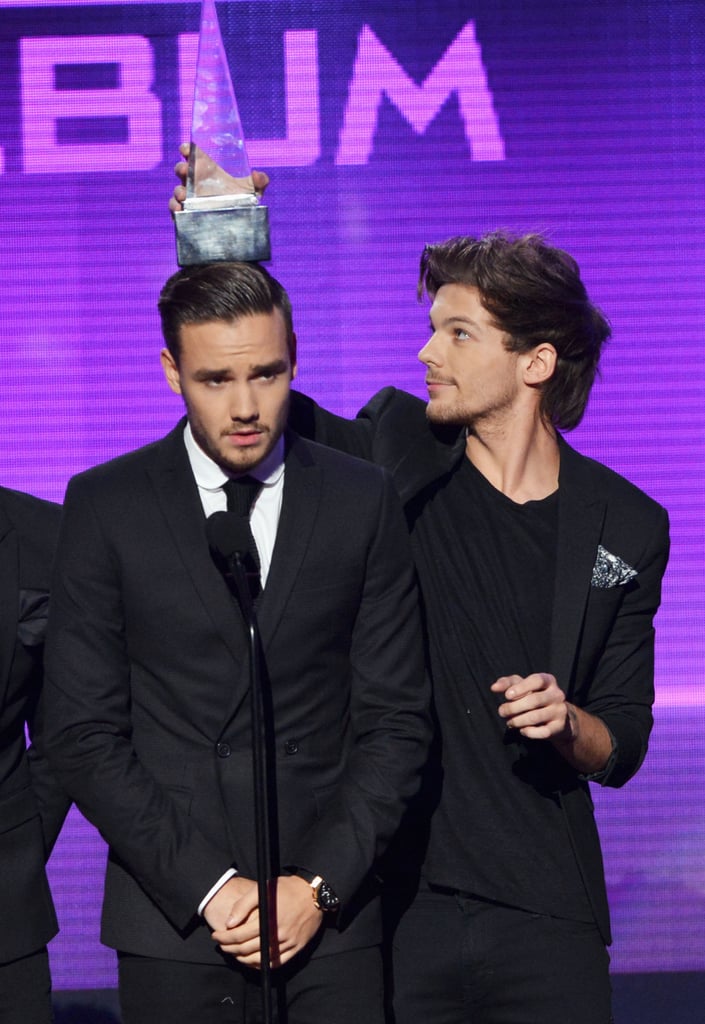 Liam Payne and Louis Tomlinson at the American Music Awards in 2013