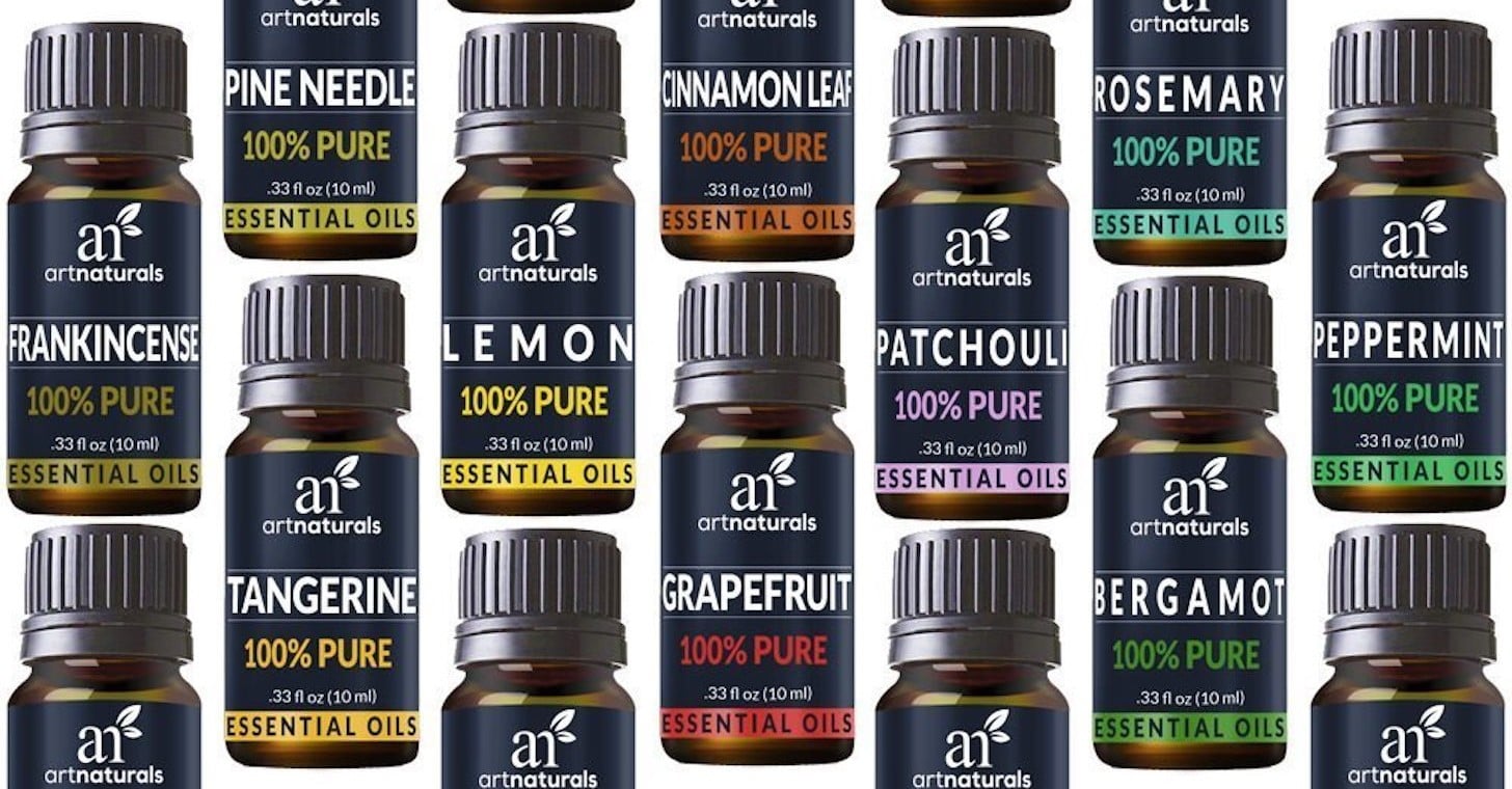 artnaturals aromatherapy essential oil set - (16 x 10ml bottles) - 100