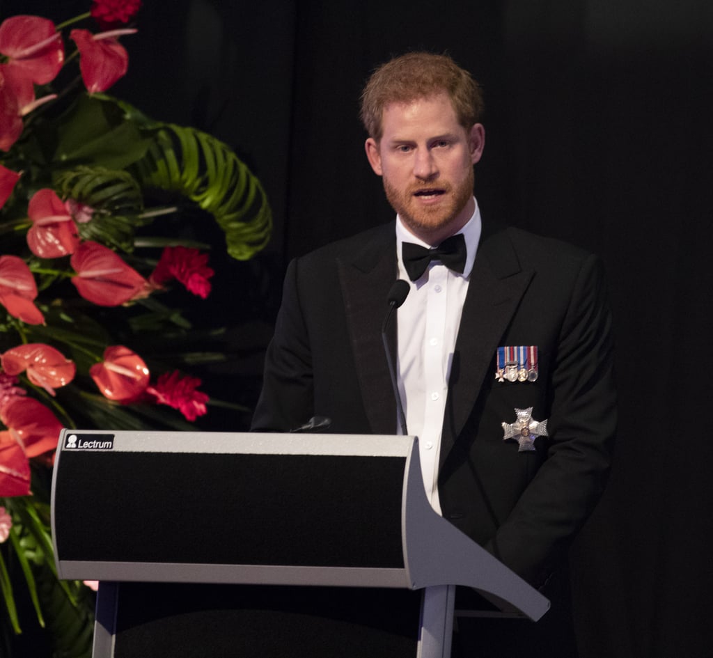Prince Harry Toasts With Water at State Dinner in Fiji 2018