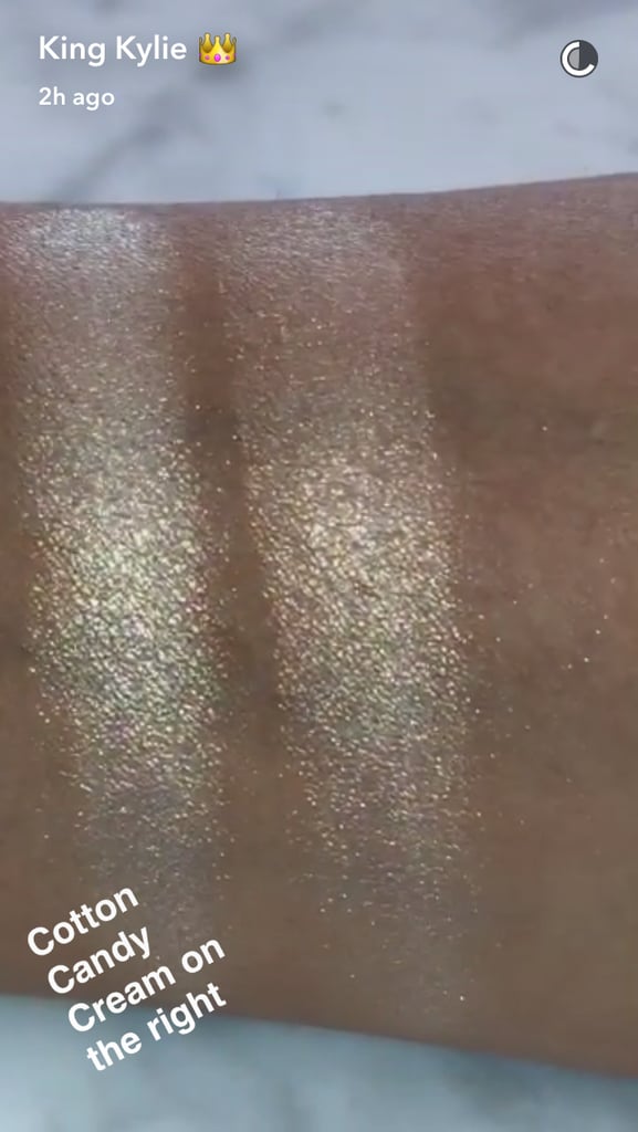 Kylie Jenner Launches Highlighter Swatches POPSUGAR Beauty