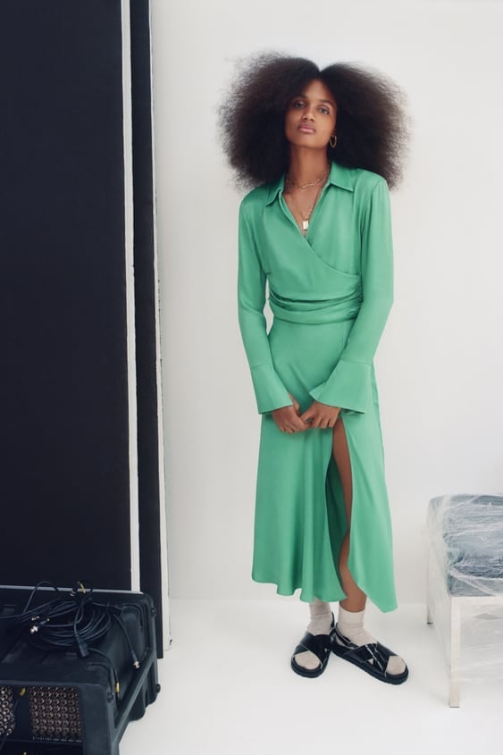 Zara Satin Effect Skirt