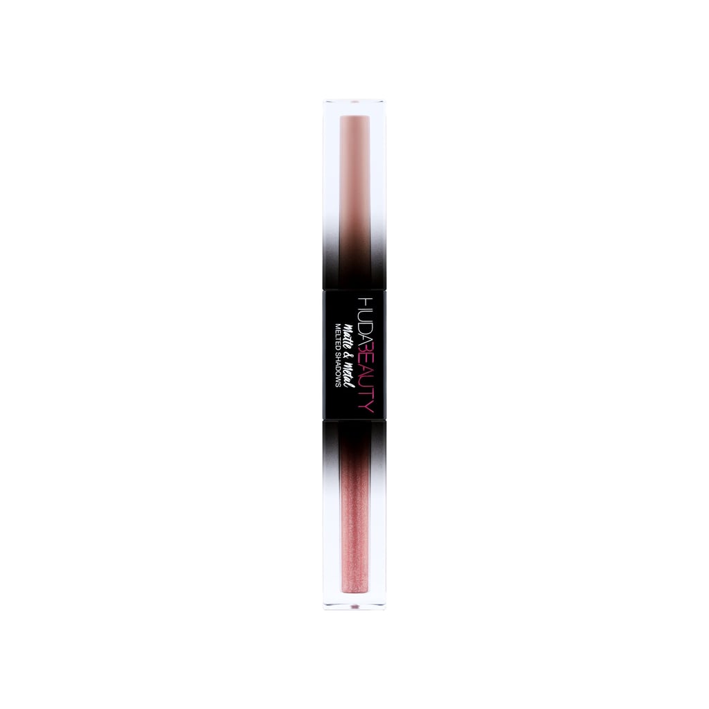 HudaBeauty Matte and Metal Melted Shadow in Bubble Bath and Pink Champagne