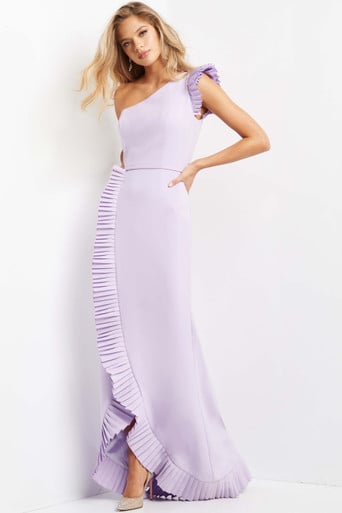 Jovani's pleated hem gown