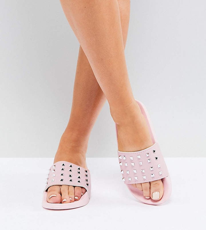 Truffle Collection Stud Slider Sandals