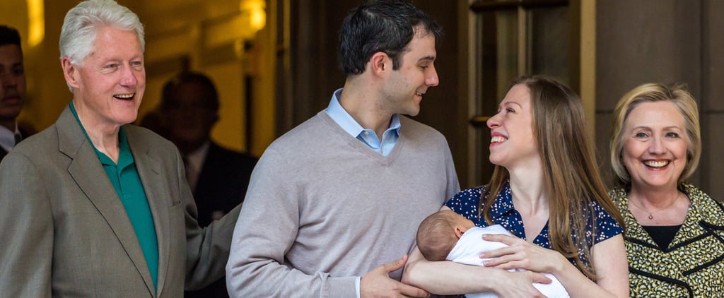 Chelsea Clinton Leaving the Hospital With Her Baby 2016