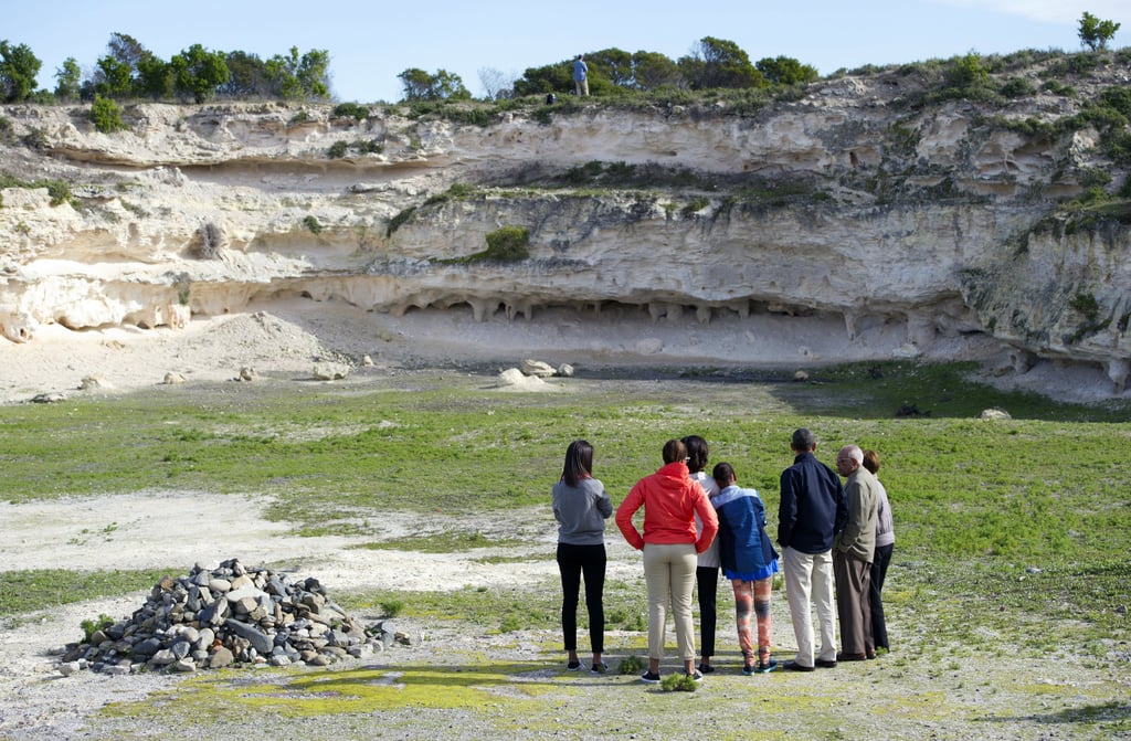 The foursome visited Robben Island, South Africa, in June 2013.