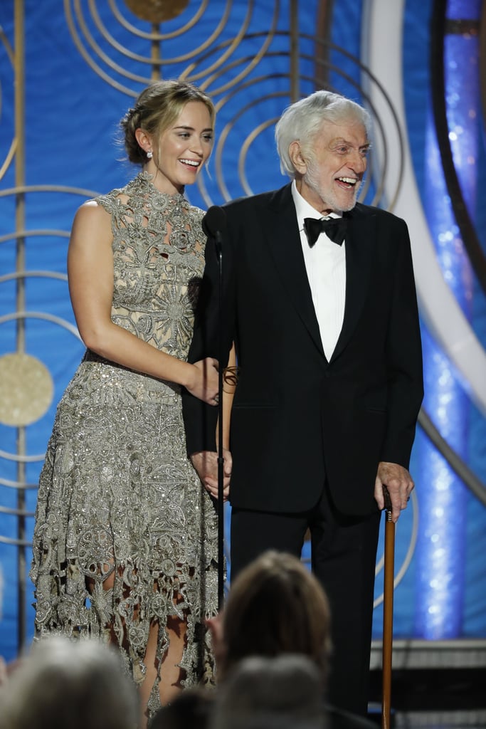 Dick Van Dyke and Emily Blunt at 2019 Golden Globe Awards