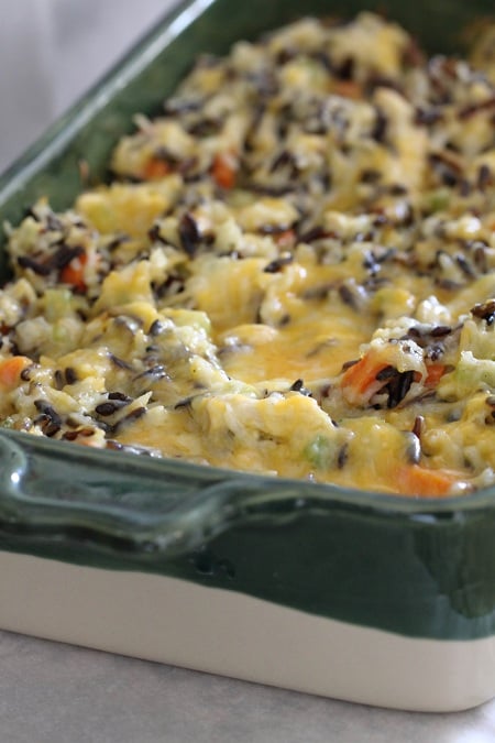 Cheesy Chicken Wild Rice Casserole