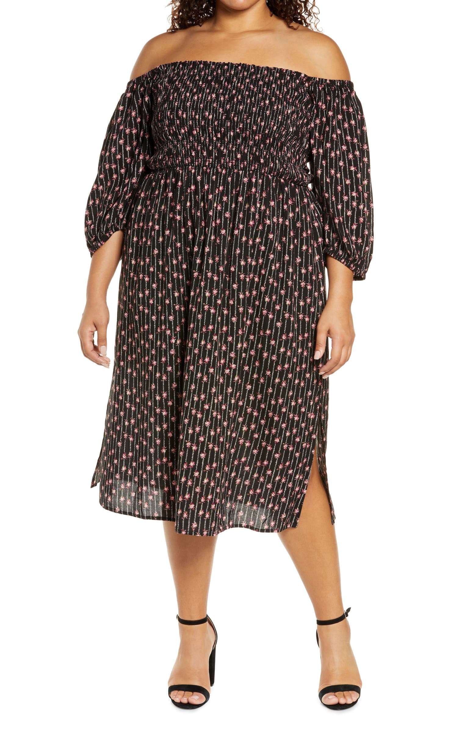 WAYF Nevaeh Smocked Midi Dress | 20