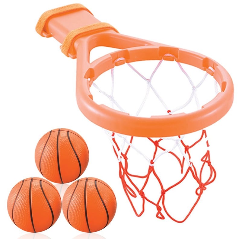 An Affordable Toy For Three Year Old: 3 Bees & Me Bath Toy Basketball Hoop & Balls Set
