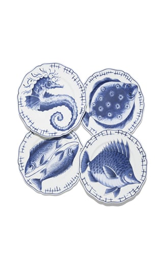 Tory Burch Home Fish Dinner Plates