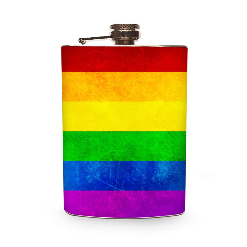 Rainbow Flag Flask