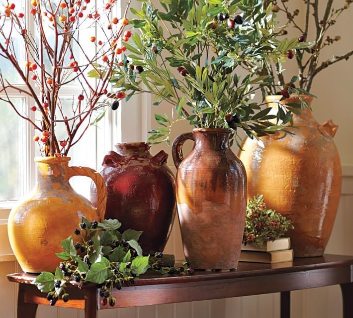 Pottery Barn Sicily Terra Cotta Vases