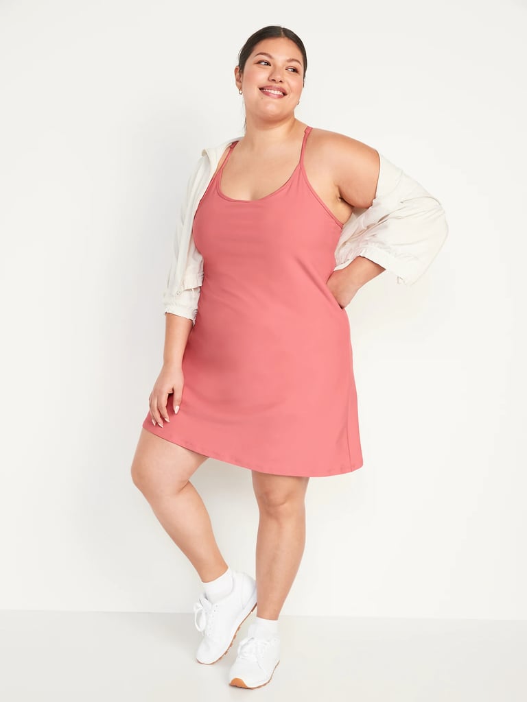 A Workout Dress: Old Navy Sleeveless PowerSoft Performance Racer-Back Mini Swing Dress