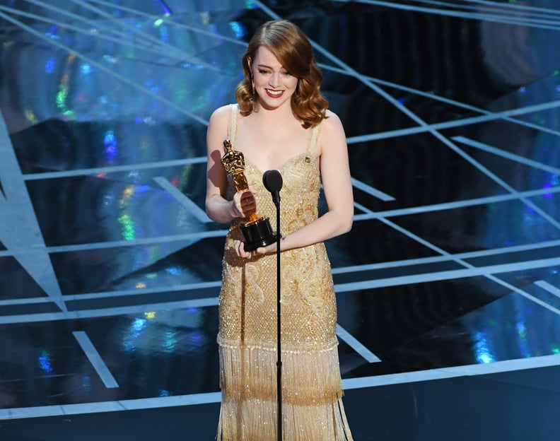 Emma Stone Winning Best Actress