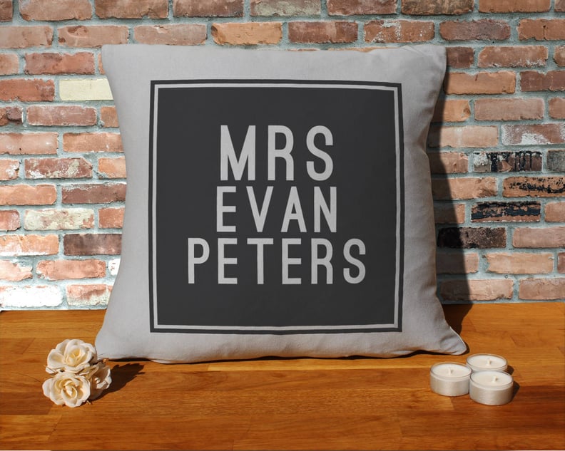Mrs. Evan Peters Pillow