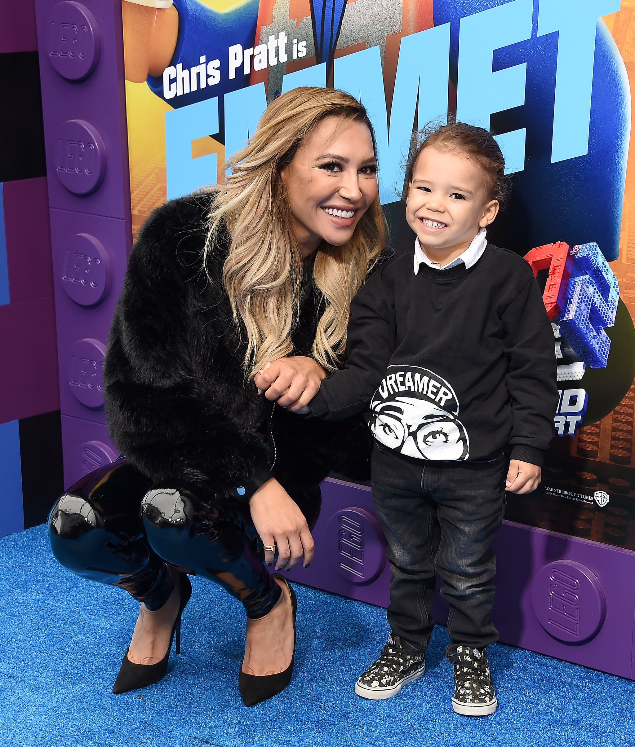 WESTWOOD, CA - FEBRUARY 02:  Naya Rivera and Josey Hollis attend the premiere of Warner Bros. Pictures' 