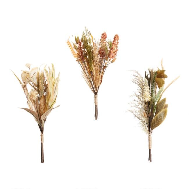 Faux Fall Grasses Bundles Set