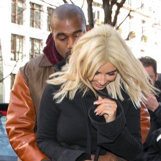 Kanye West and Kim Kardashian in Paris