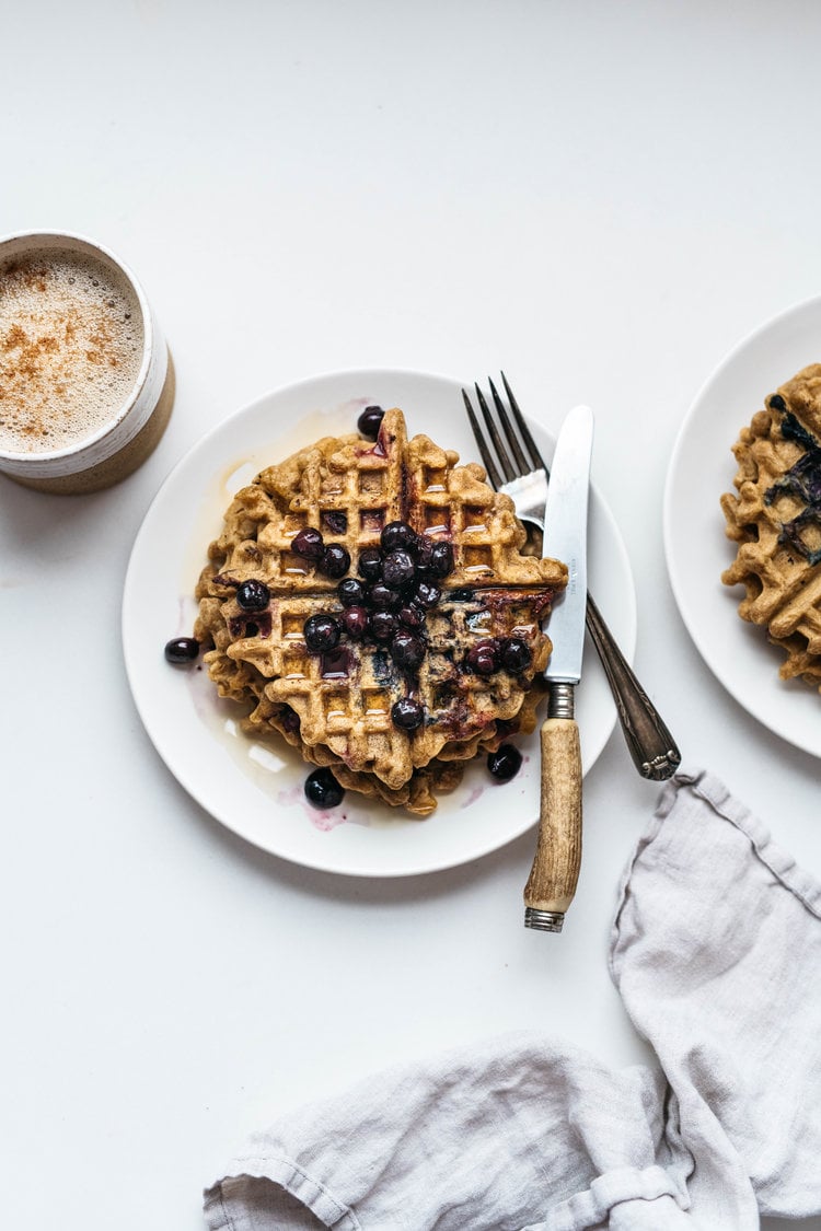 Cinnamon Blueberry Waffles