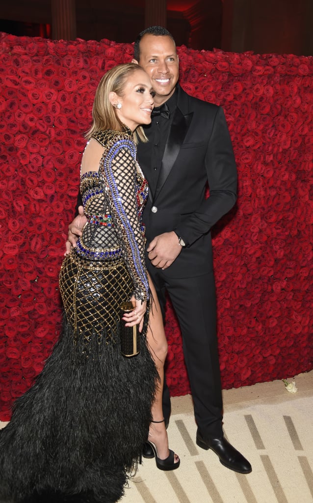 Jennifer Lopez and Alex Rodriguez at the Met Gala 2018
