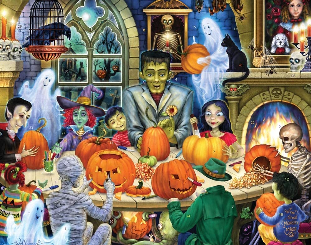 Haunted House Party Countdown to Halloween Calendar