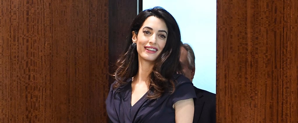 Amal Clooney Wearing Knotted Dress March 2017