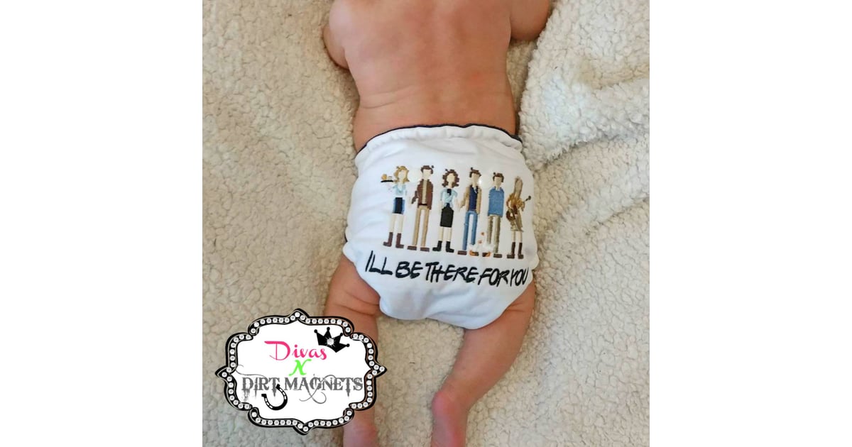 FriendsInspired Cloth Diaper Friends TV Show Baby Gifts POPSUGAR