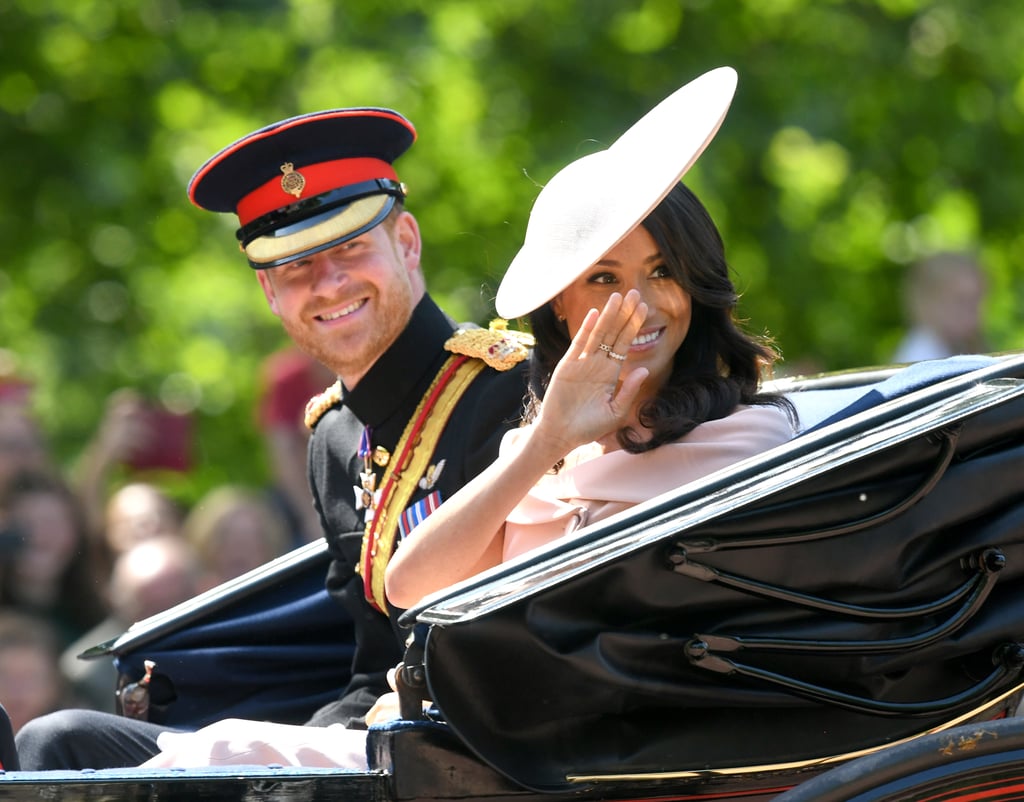 Prince Harry and Meghan Markle at Trooping the Colour 2018