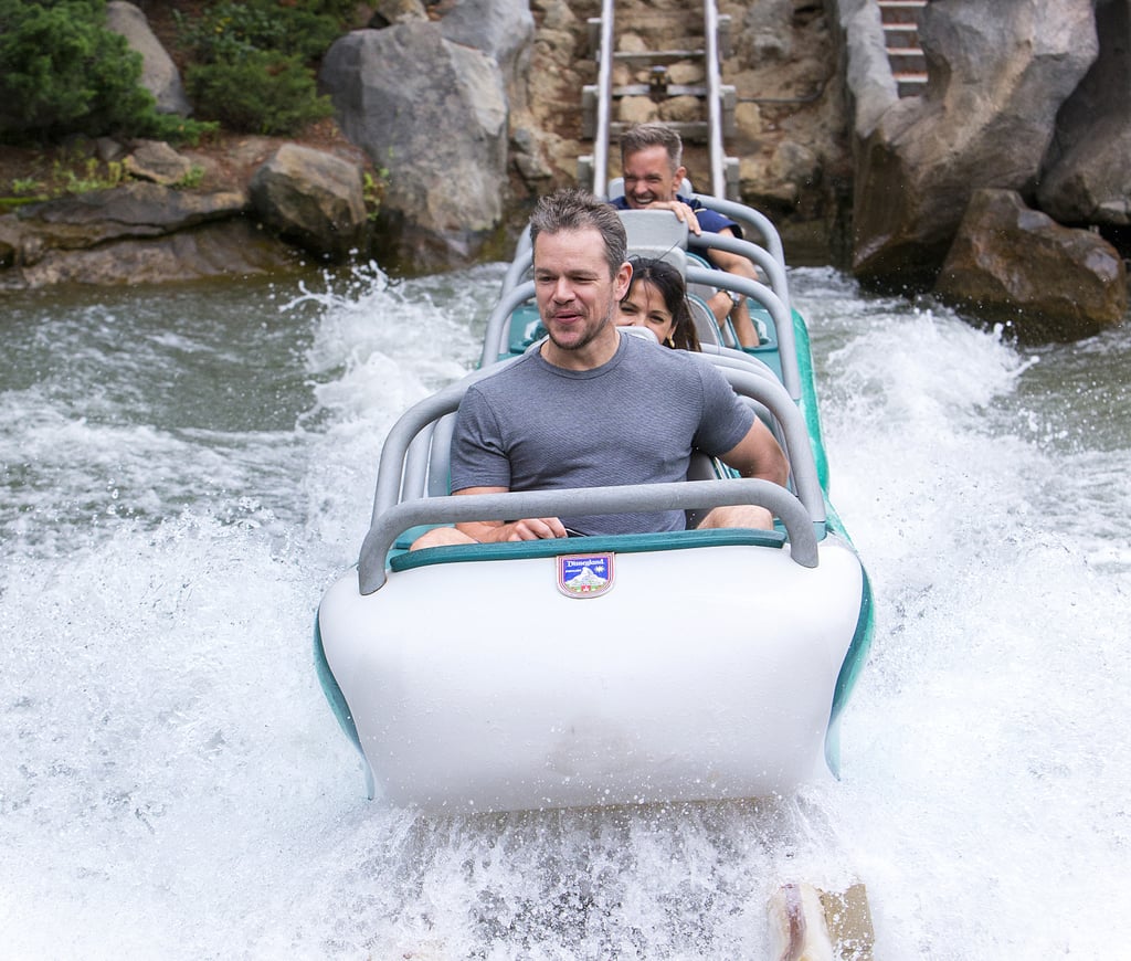 Matt Damon Disneyland August 2015 Pictures