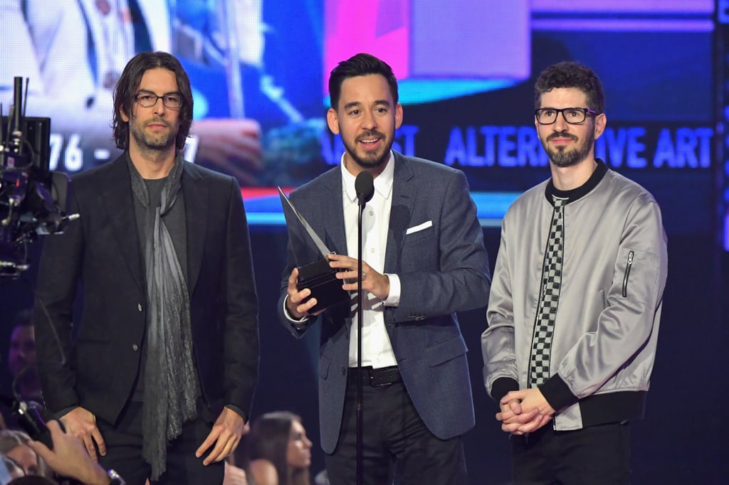 Pictured: Rob Bourdon, Mike Shinoda, and Brad Delson