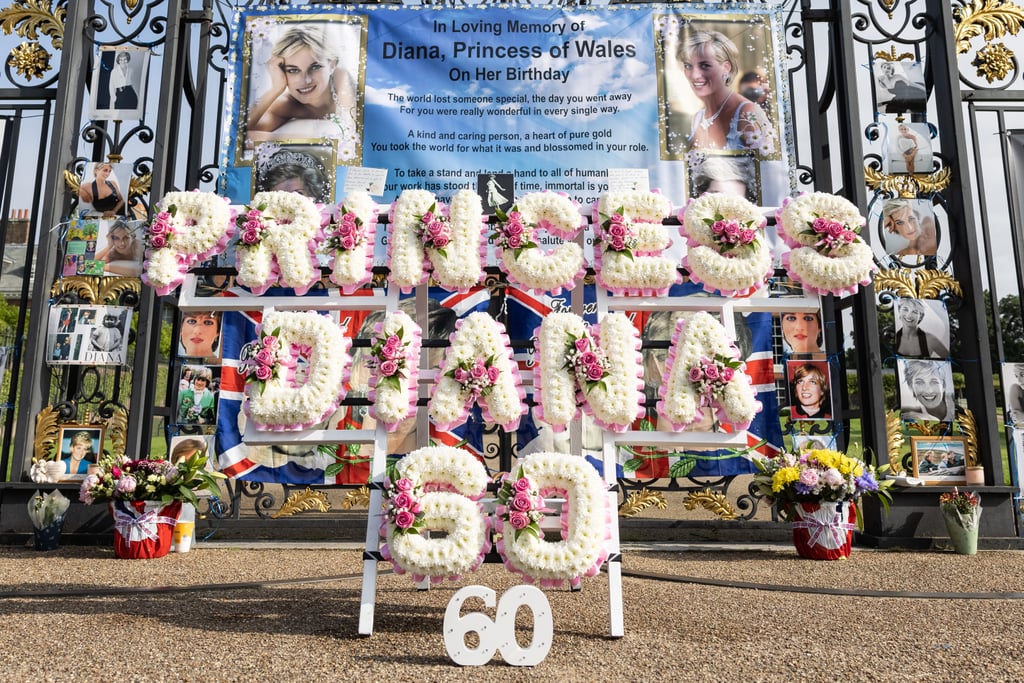 Fans Pay Tribute to Diana Outside of Kensington Palace Before the Statue Unveiling