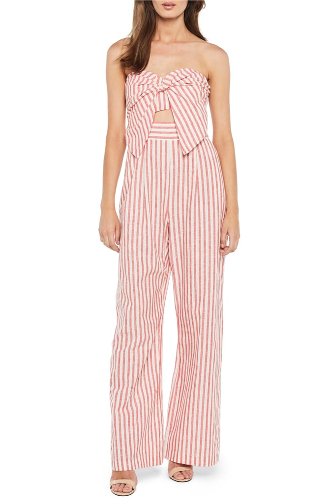 Bardot Stripe Strapless Jumpsuit