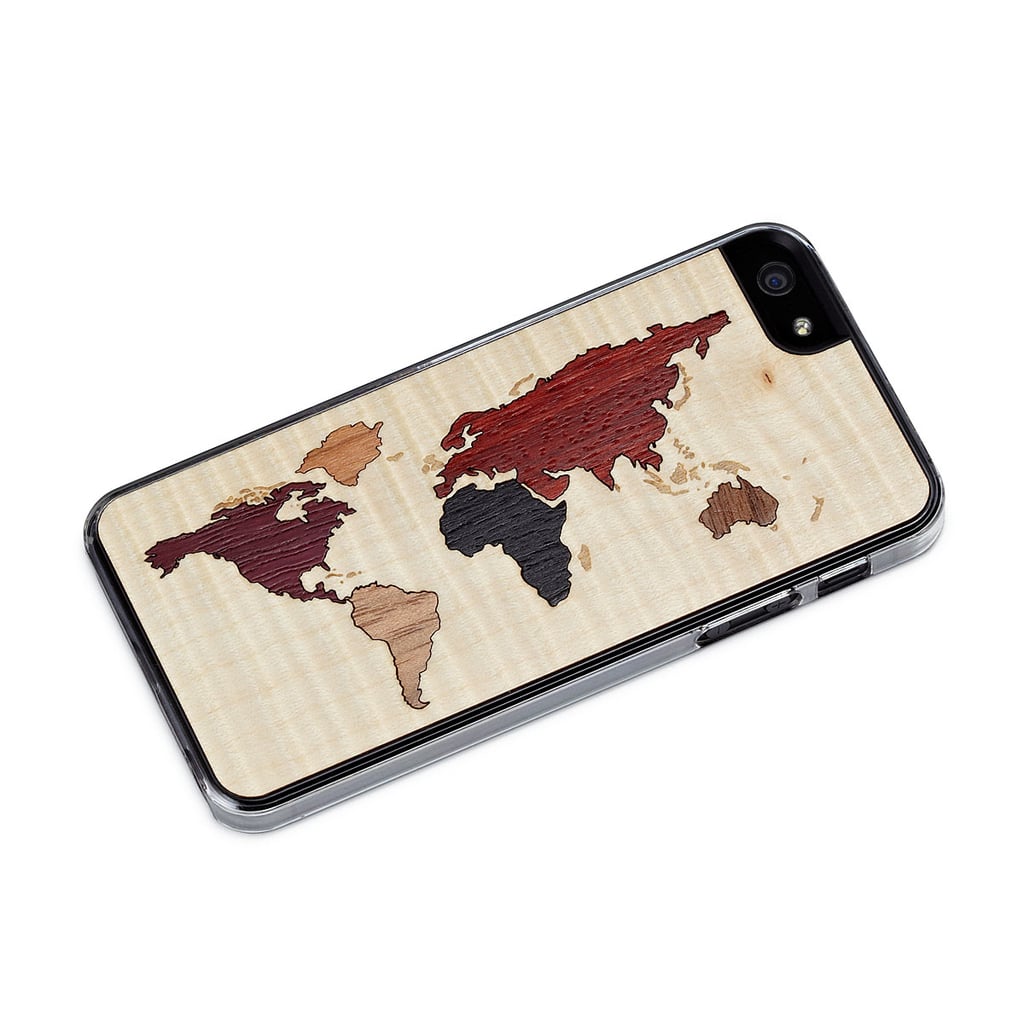 World maps get an upgrade with this cool  iPhone case ($10, originally $31) made from 100 percent natural wood.