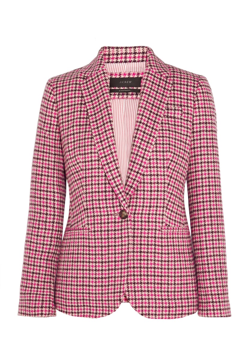 A Houndstooth Blazer to Show She Isn't Afraid to Stand Out