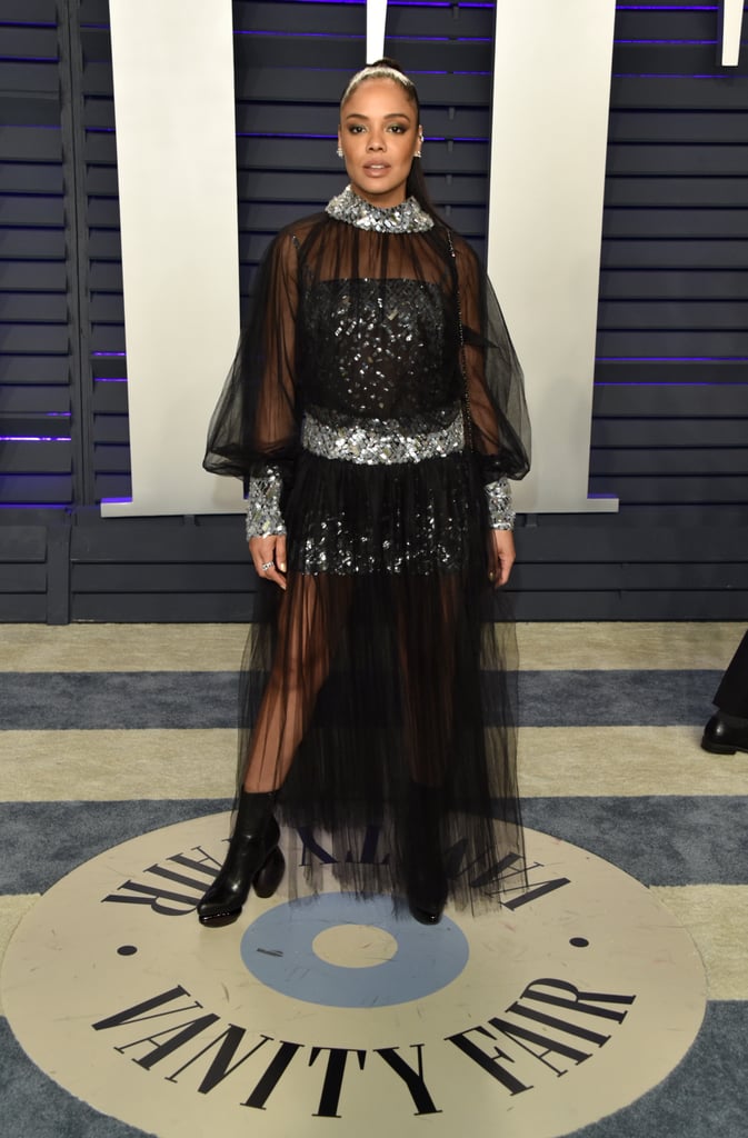Tessa Thompson at the 2019 Vanity Fair Oscar Party
