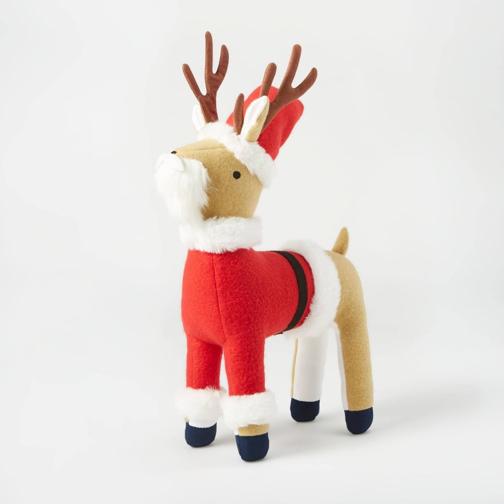 Wondershop Plush Reindeer Santa Decorative Figurine