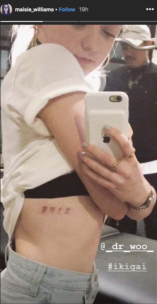 Maisie Williams New Tattoo 2019