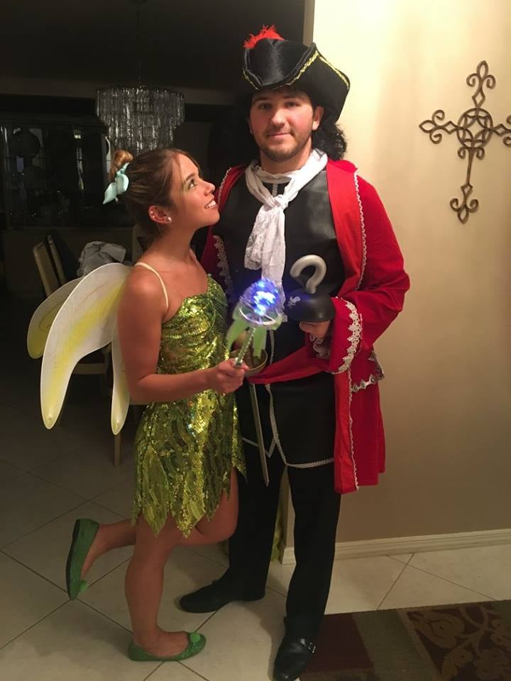 Tinker Bell and Captain Hook From Peter Pan