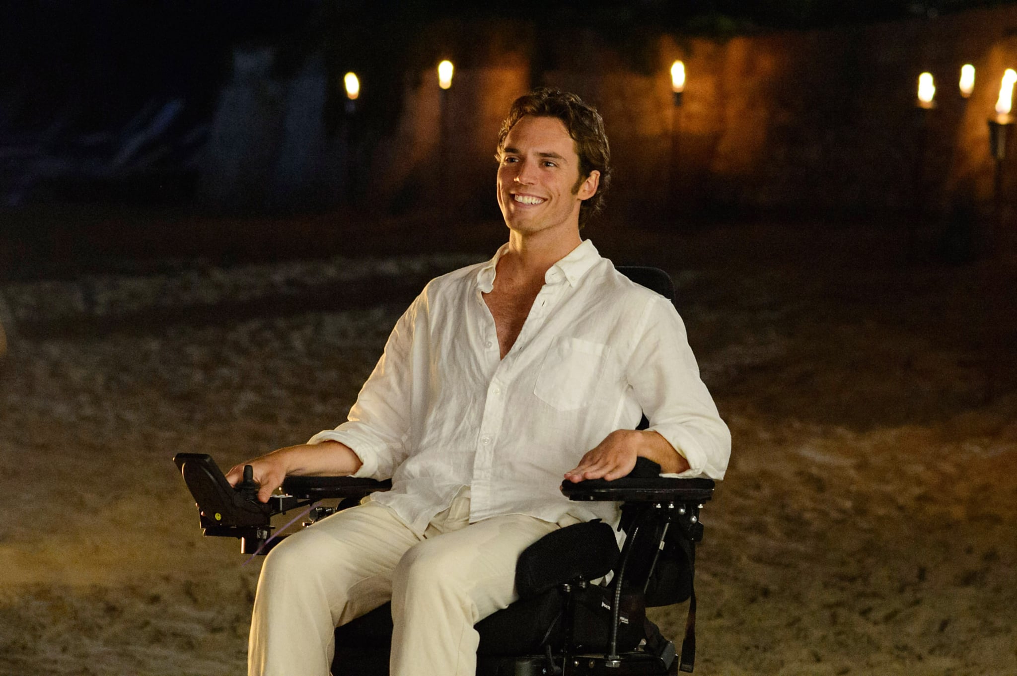 ME BEFORE YOU, Sam Claflin,  2016. ph: Alex Bailey /  New Line Cinema / courtesy Everett Collection