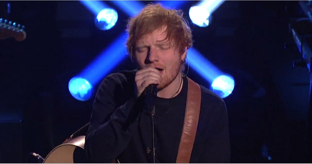 Ed Sheeran Performs "Shape of You" on SNL February 2017 | POPSUGAR - What Songs Did Ed Sheeran Sing On Snl