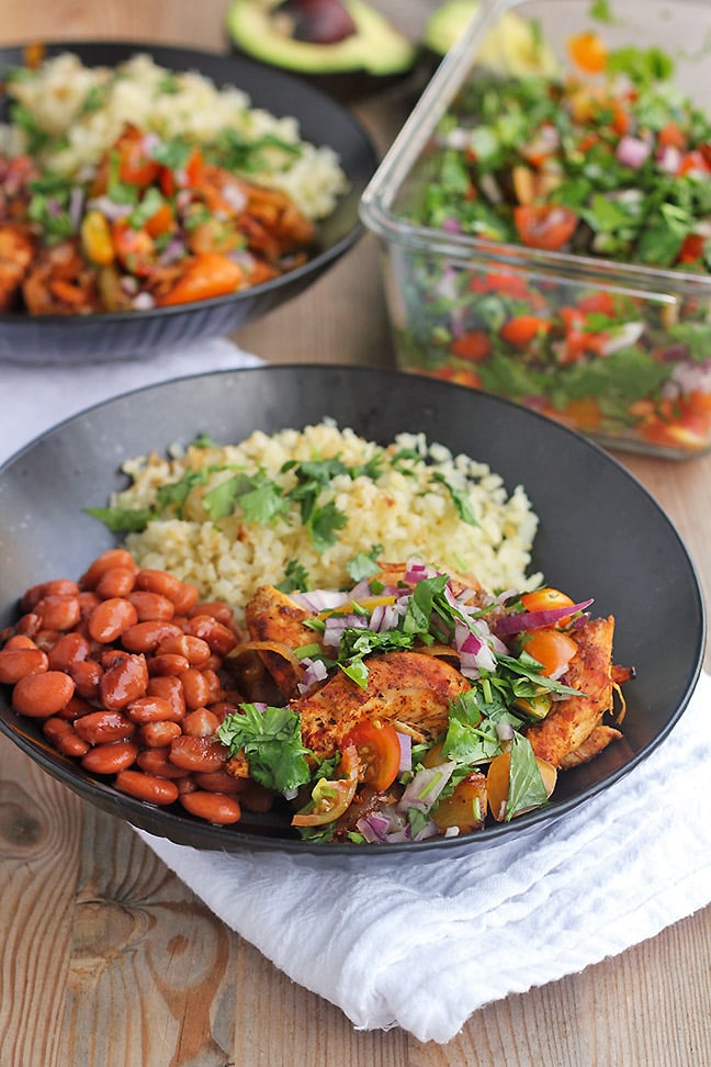 Chicken Fajitas With Cilantro-lime Cauliflower Rice