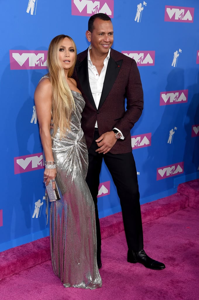 Jennifer Lopez and Alex Rodriguez at the VMAs 2018