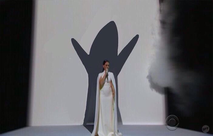 Katy Perry was clearly channeling the spirit of her Super Bowl sharks.