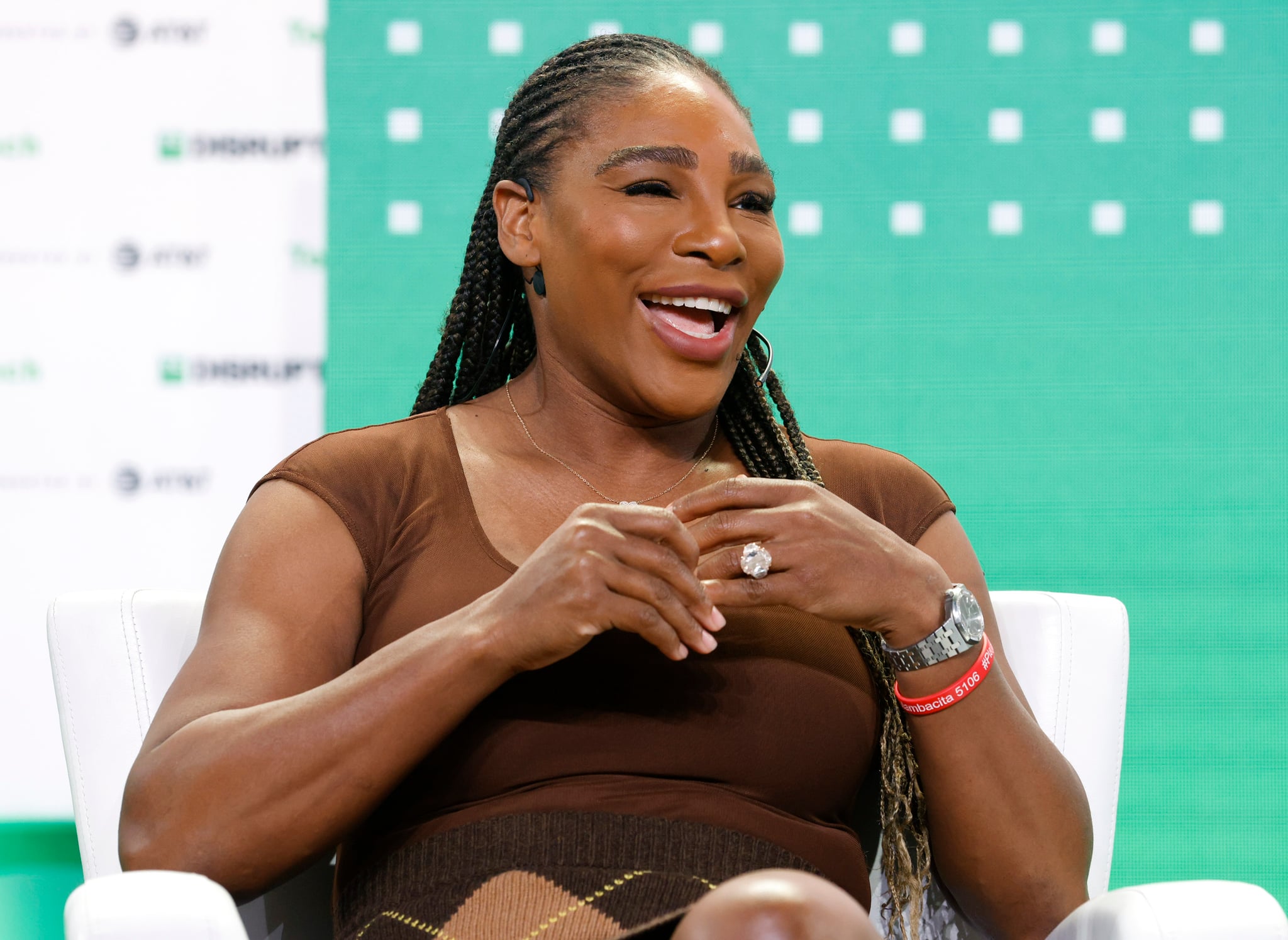 SAN FRANCISCO, CALIFORNIA - OCTOBER 19: Founding & Managing Partner of Serena Ventures Serena Williams speaks onstage during TechCrunch Disrupt 2022 on October 19, 2022 in San Francisco, California. (Photo by Kimberly White/Getty Images for TechCrunch)