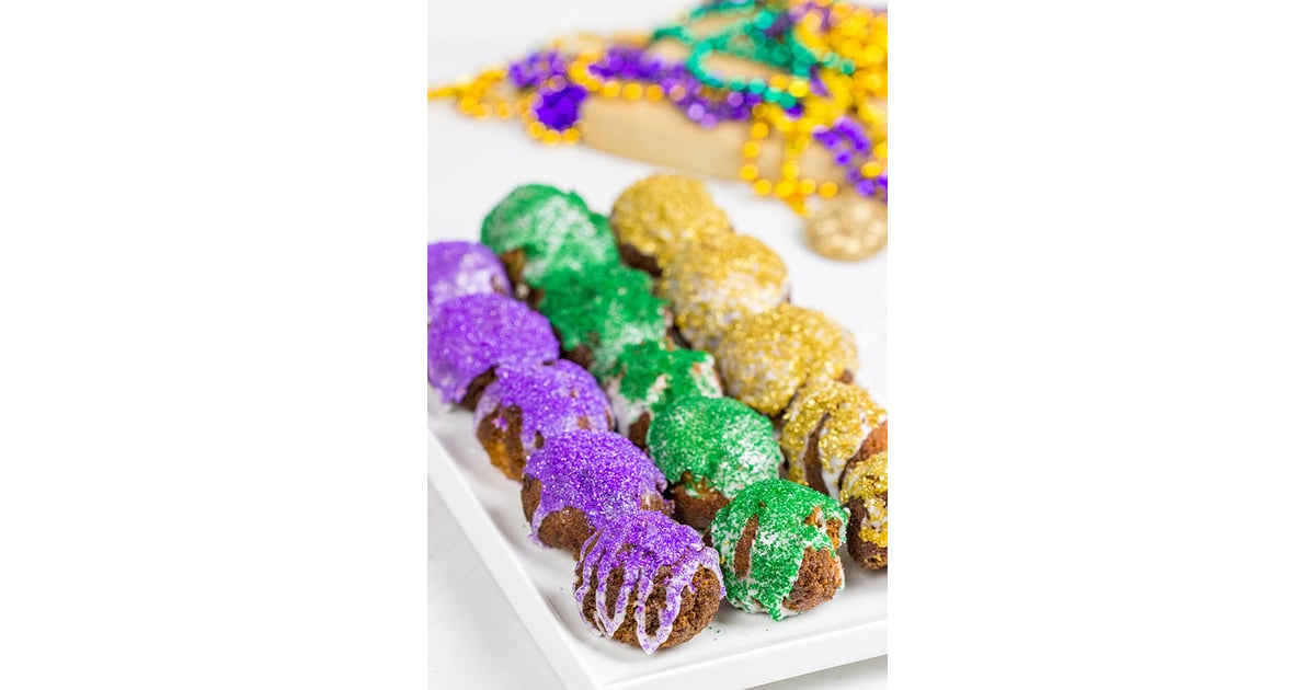 Mardi Gras Donut Holes | The Best Recipes to Make For Mardis Gras | POPSUGAR Food Photo 9