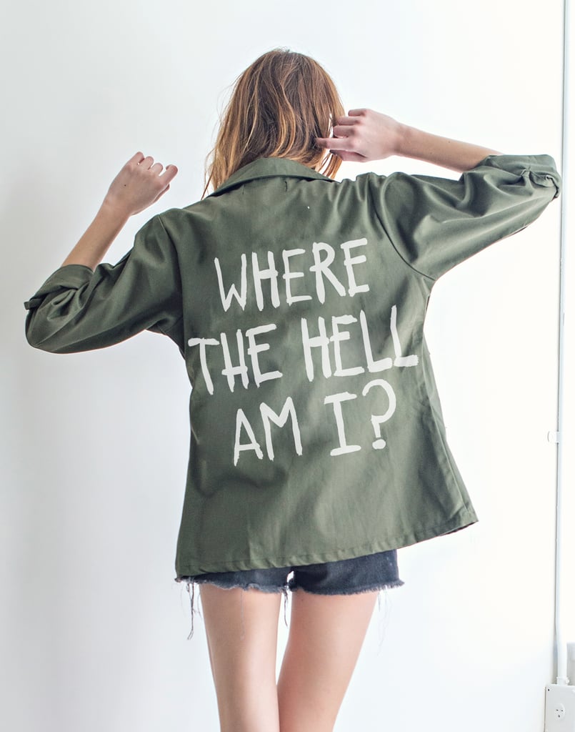 Jac Vanek Where the Hell Vintage Army Jacket ($99)