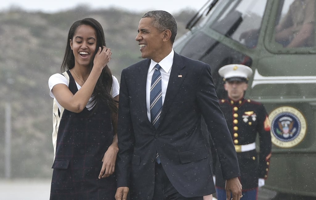 Malia and Barack Obama in California Pictures April 2016